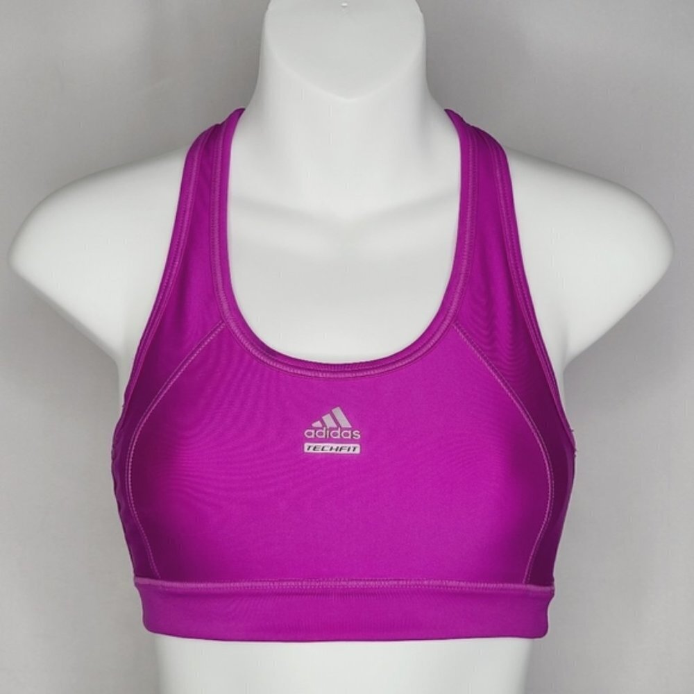 Adidas TechFit Mesh Back Racer Back Sports Bra